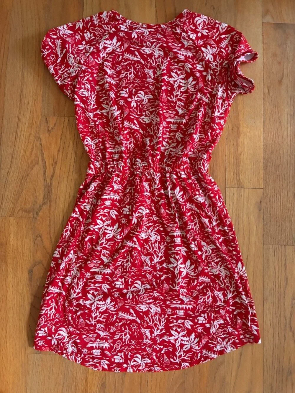 Columbia Girls Red Outdoor Print Adventure Dress Medium 10/12